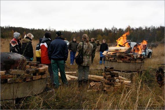 Tökati põletamine Rebasseljal 23.10.2009. Foto Triin Jermakov