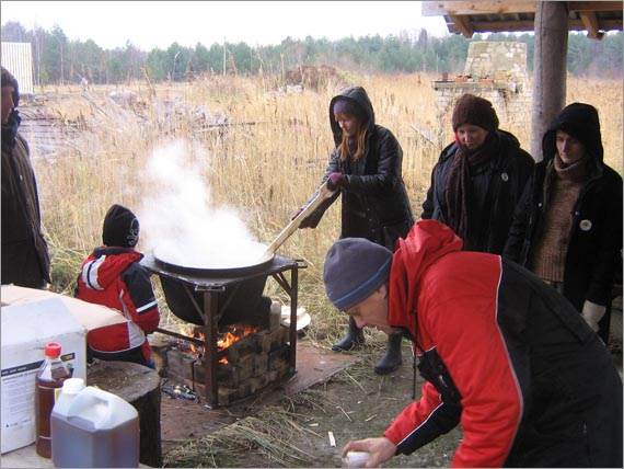 Värvikeetmine Rebasseljal 7.11.2009. Foto Dan Lukas